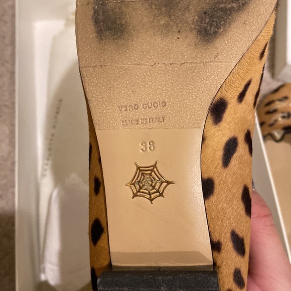 Authentic Charlotte Olympia Leopard pattern cat flats 38 - Picture 7 of 9